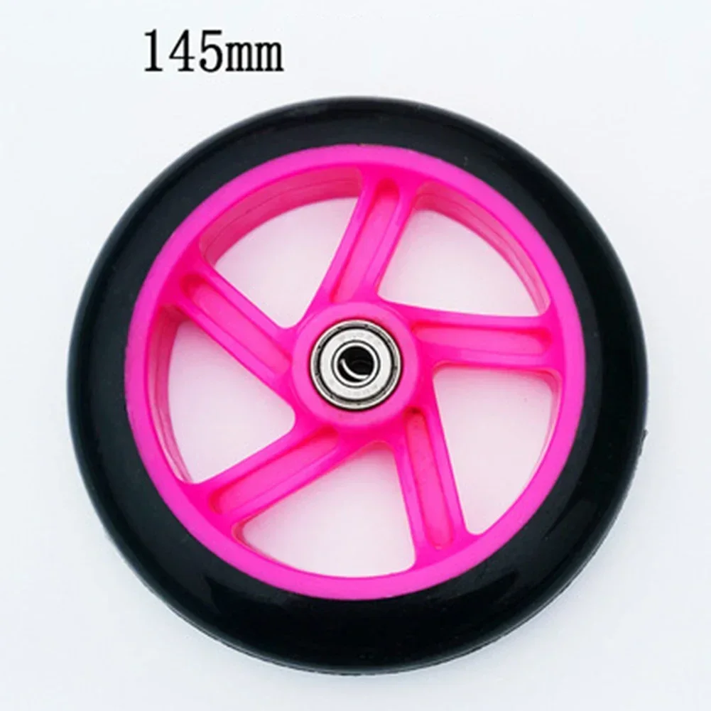 1pc Scooter Wheel 6 Inch Universal Wheels Wheelchair Front Wheels With Bearing 145mm High Elasticity No Slip Replacement Parts