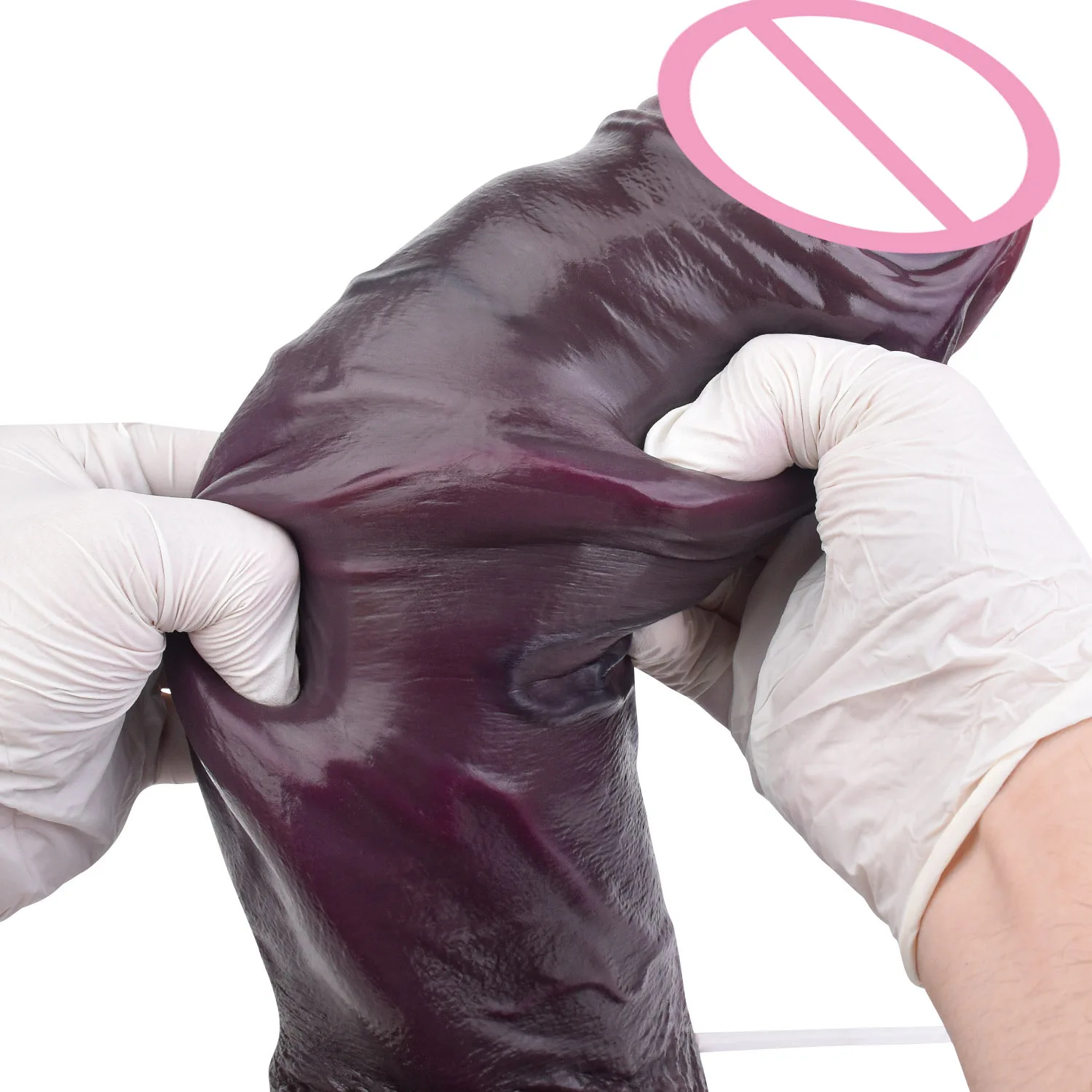 FAAK Dual Layer Silicone Squirting Penis Black Thick Realistic Ejaculate Dildo Giant Butt Plug with Suction Cup Adult Sex Toys view 5