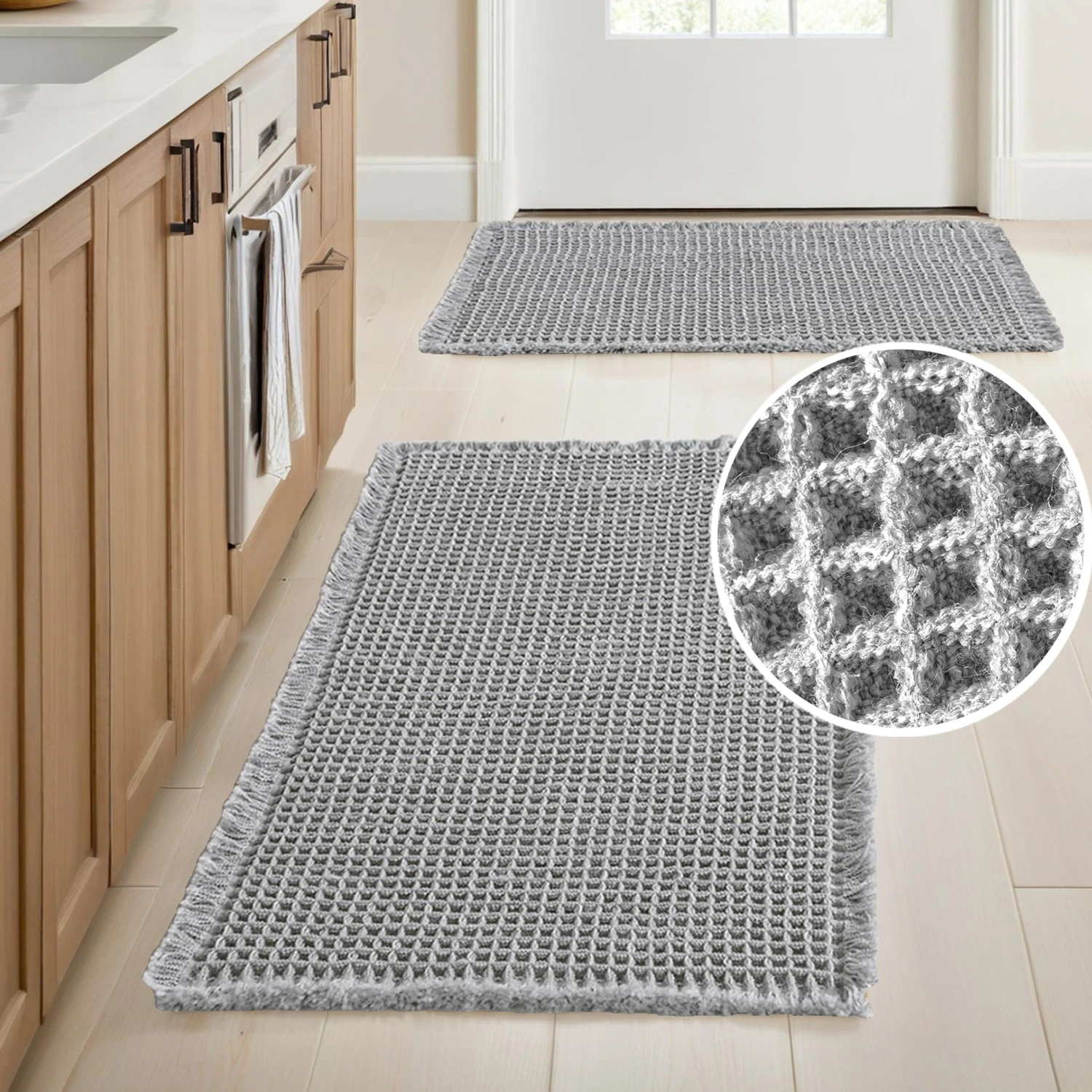 1PC Waffel Einfarbig Badematte Waschbar Badezimmer Teppiche Anti-Rutsch Super Saugfähige Weiche Dusche Matte für Home Badezimmer badewanne Dusche