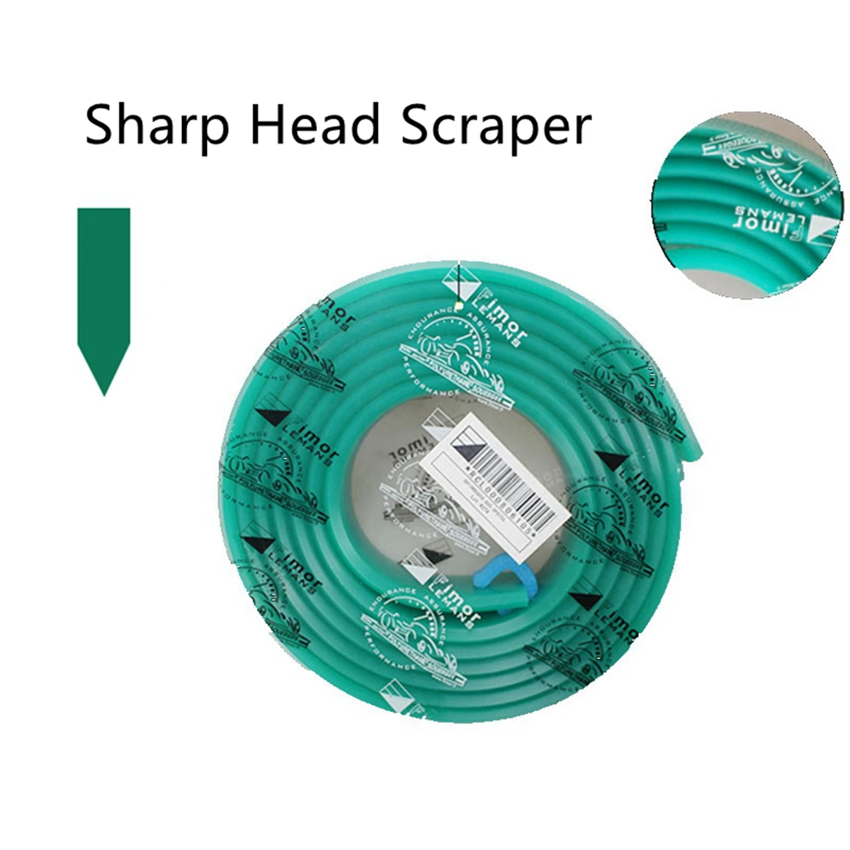 Espátula plana afilada de un rollo de 50mm x 9mm para serigrafía, espátula de goma con cabezal de 3,66 M, tabla raspadora de tinta