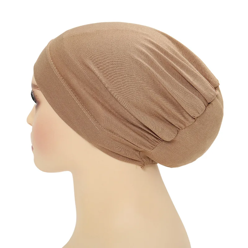 

Мягкий женский эластичный нижний шарф, мусульманский внутренний хиджаб, шапка, шапочки, капот Femme Musulman Turbante Mujer, шарф от выпадения волос, кепка ниндзя