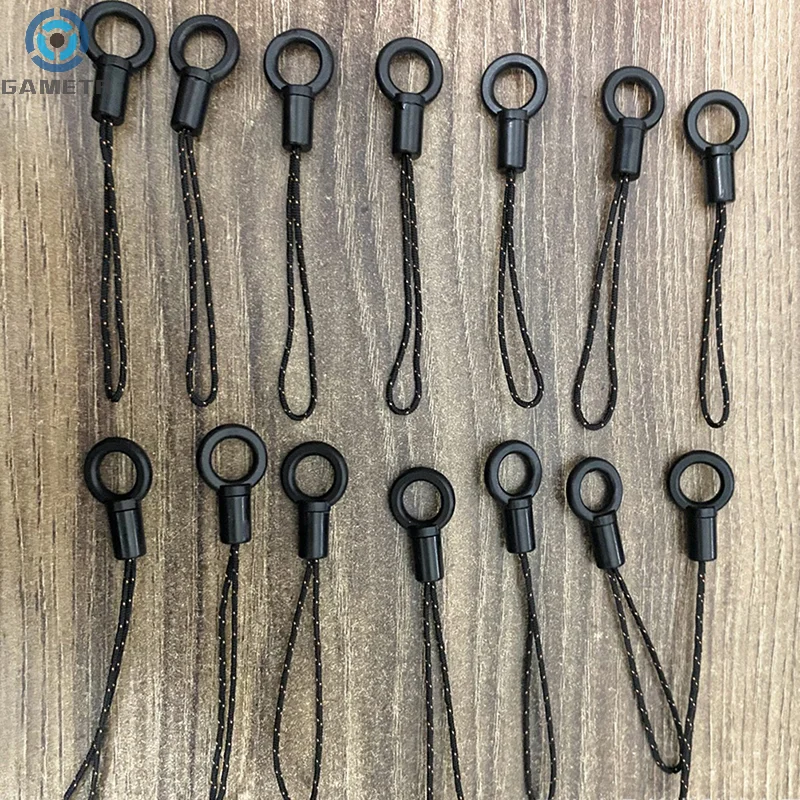 10Pcs Lanyard Rope Head Small Rope Head Small Black Rope Buckle DIY Mobile Phone Case Accessories Mobile Phone Lanyard Universal