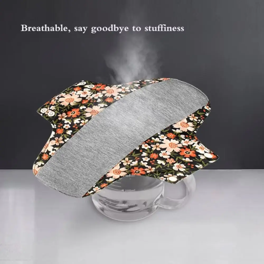 Graphene Reusable Sanitary Pads Leak Proof with Waterproof Layer Menstrual Cloth Pads Soft Anti-Slip Panty Liner Mama Maternity