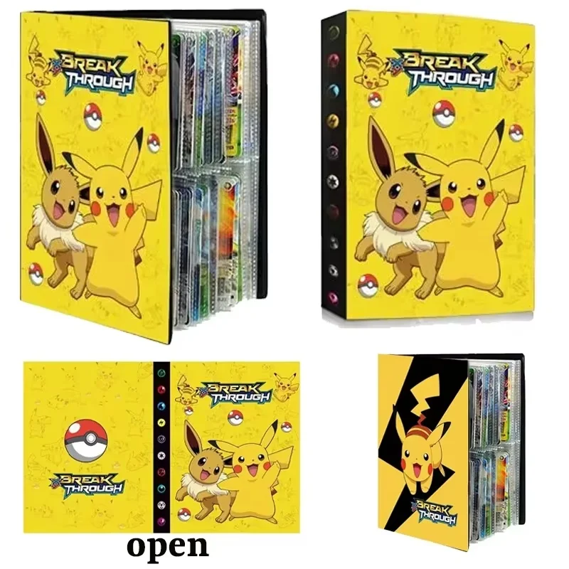 Pokemon Card Book Anime Cartoon 240pcs Card Album Game Cards Holder Binder High Definition Collection Booklet Kids Toys Gifts