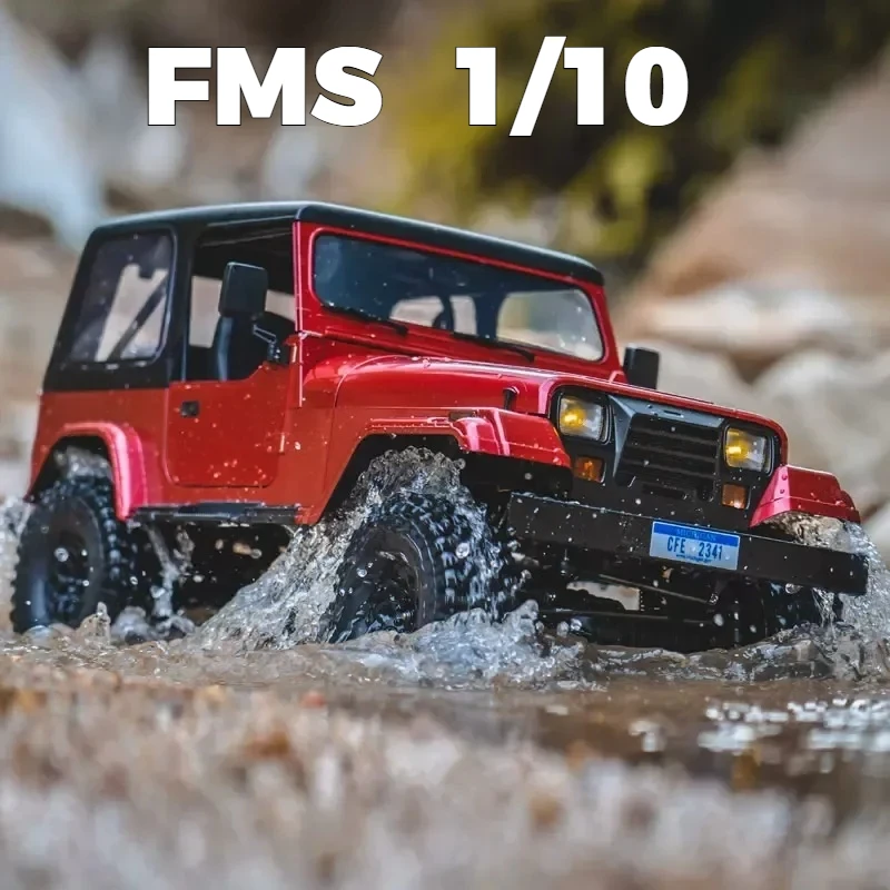 FMS 1/10 Scale Explorer RC Rock Crawler Realistic Hard Shell Electric Remote Control Off Road Car Model For Hobby Enthusiasts