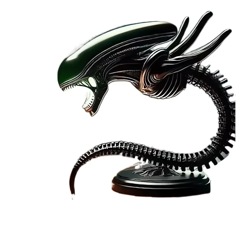 Unique Alien Creature Lamp Stand, Bedroom Home Decorative Lamps, Resin Decoration Items and Ornaments, Snake or Dragon Style,1pc