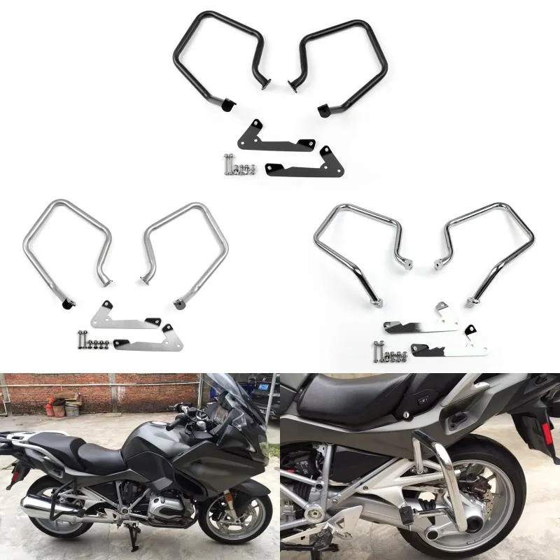 

2025 Newest Motorcycle Rear Crash Bars Engine Guard Bumper Protector For R1200RT R 1200 RT 2014 2015 2016 2018
