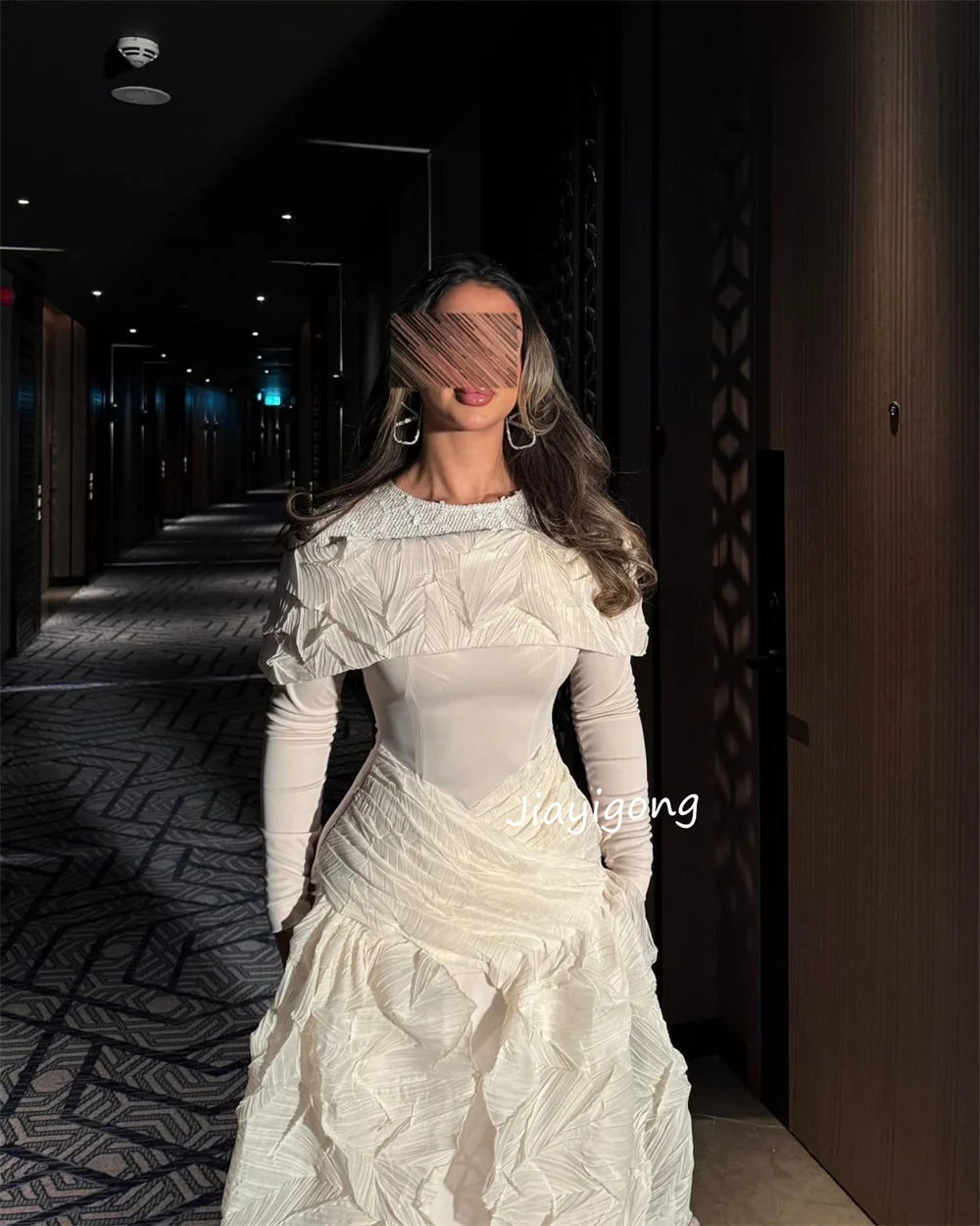 Классические шифоновые плиссированные платья миди трапециевидной формы с круглым вырезом по индивидуальному заказу, современный стиль, мода