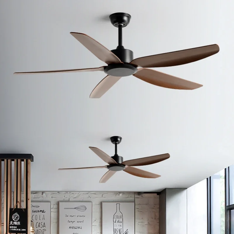 56-inch large wind power industry lampless ceiling fan dining room retro hotel electric fan modern minimalist ceiling fan