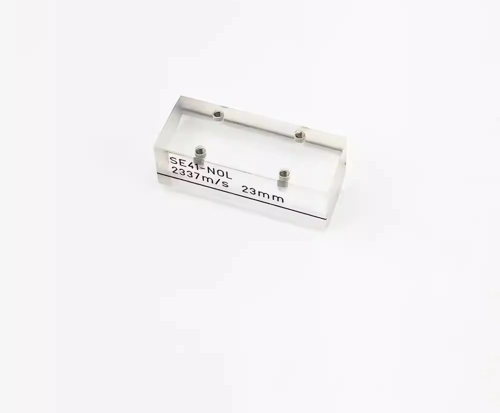 Phased array probe wedge SE41-N0L-23mm straight wedge 0 ° ultrasonic flaw detector accessories 2337m/s