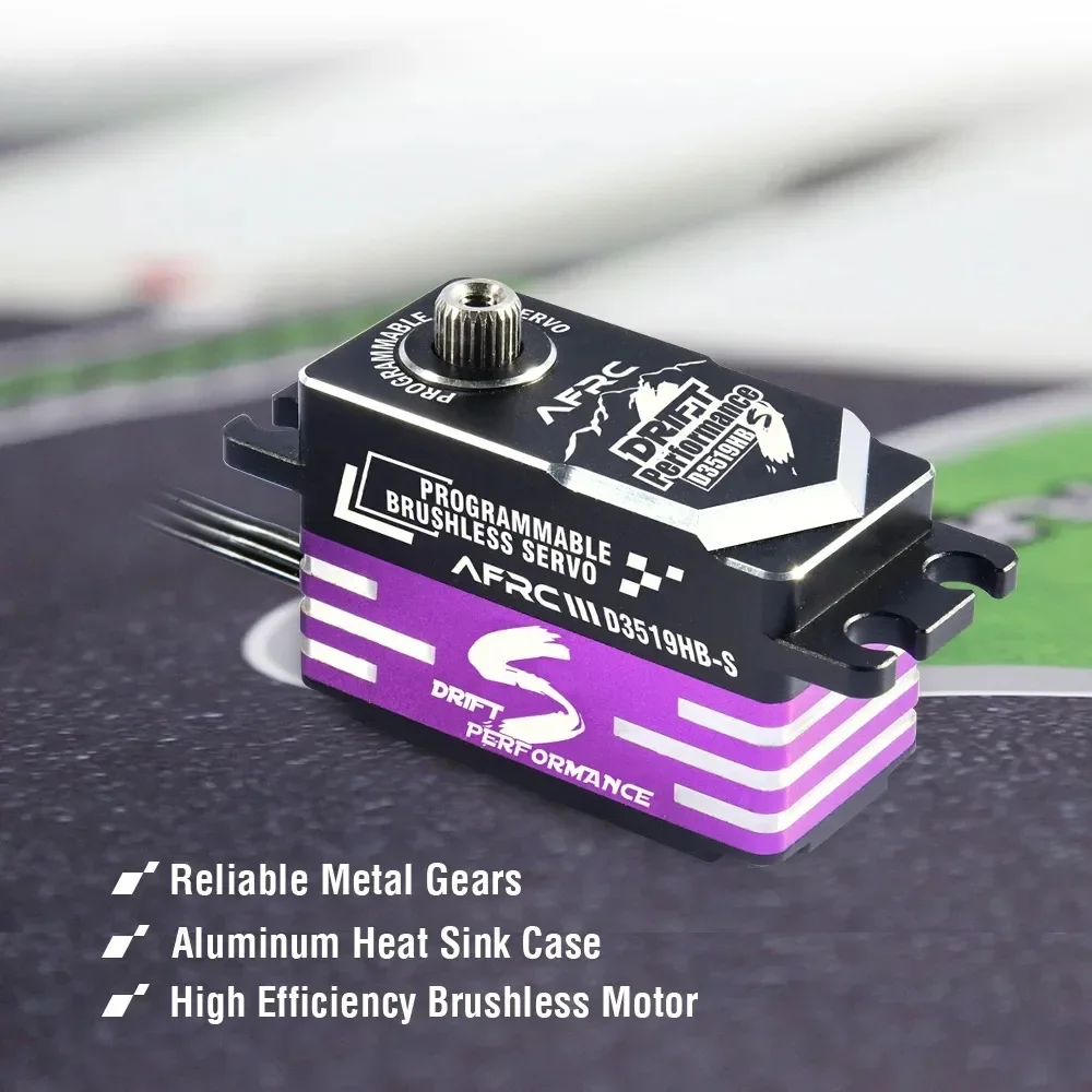 

D3519HB-S Low Profile Programmable HV Brushless Servo for Etc Drift RC Car DIY Assembly Upgrading