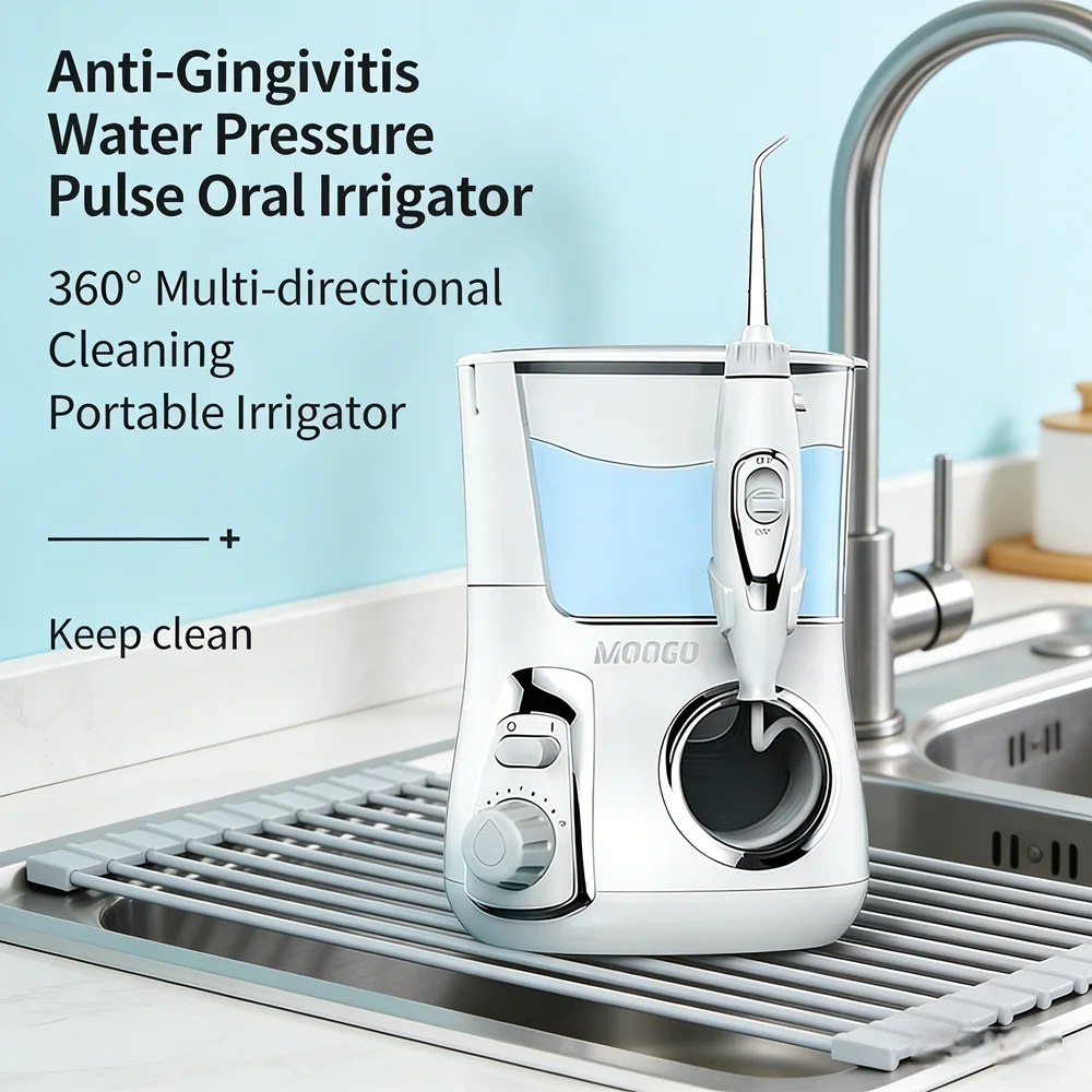 

Электрический ирригатор для зубов с 5 насадками, настольный ирригатор, профессиональное устройство для домашней чистки зубов и удаления налета