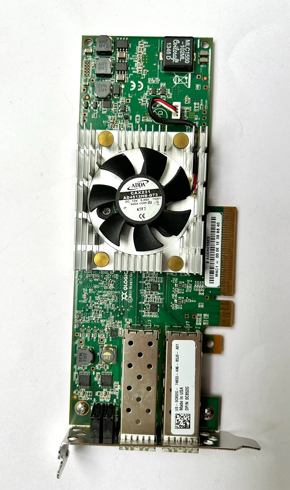 Famous Brand QLOGIC QLE8262L-CU