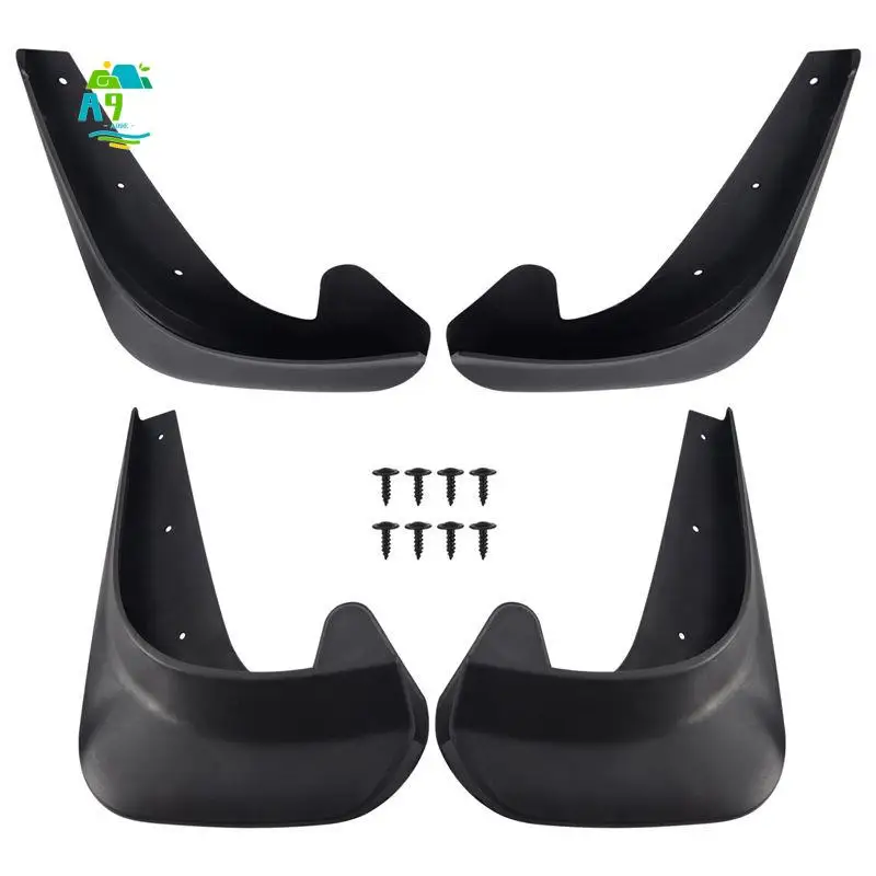 A09E-Universal Mudflaps Mud Flaps Flap Splash Guards Mudguards Car Auto Van SUV Trucks Sedan Wheel Fender Front Rear