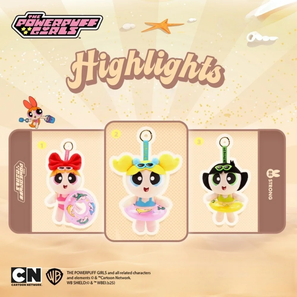 12 سنتيمتر الأصلي Powerpuff أفخم الدمى الكرتون المصاصة فقاعات زهر رقيق أنيمي المنتجات الطرفية الفتيات هدايا عيد