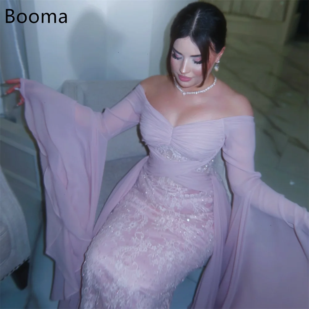 

Booma Mermaid Elegant Lace Evening Dresses Formal Party Gowns for Women Off The Shoulder Prom Gown Customize 2025