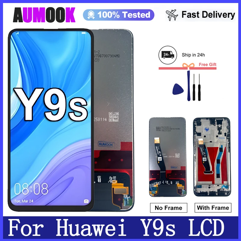 Pantalla de 6,59 pulgadas para Huawei Y9S STK-L21/L22/LX3 pantalla LCD Digitalizador de pantalla táctil para Huawei P Smart Pro 2019 reemplazo de pantalla