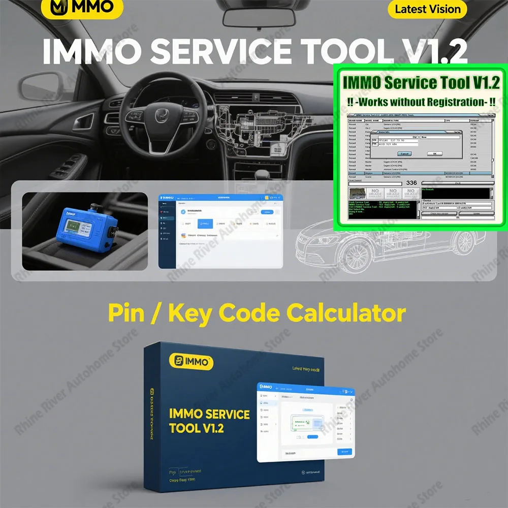 

Новейшее программное обеспечение для ремонта автомобилей IMMO SERVICE TOOL V1.2, калькулятор IMMO Off и BSI VDO PIN, автомобильный диагностический программатор EEPROM