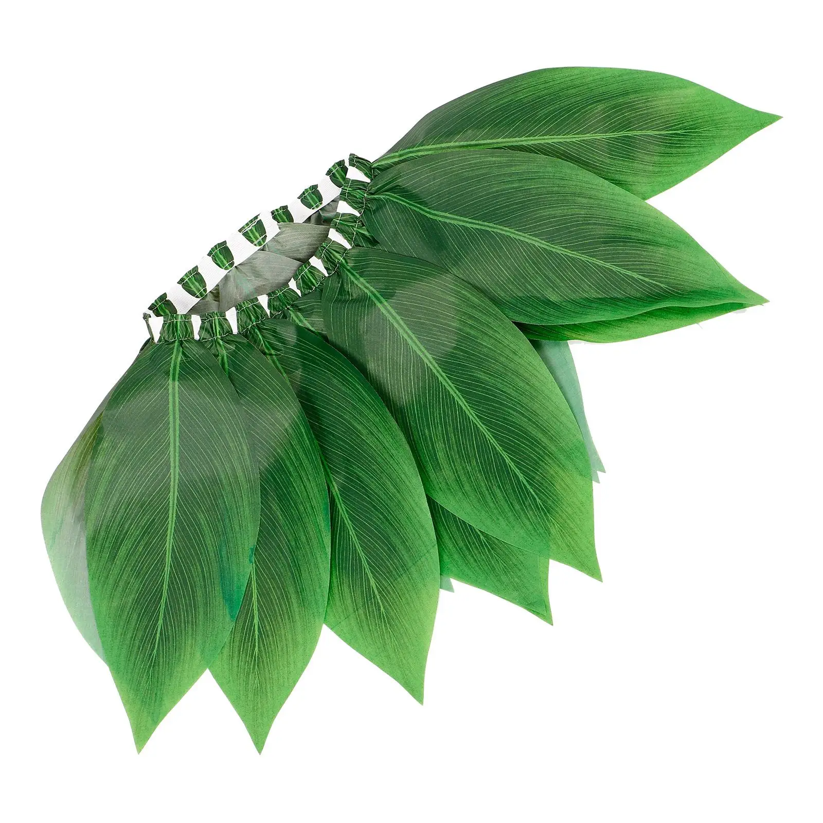 

Children's Grass Skirt 90cm Polyester Leaf Costume Girls Realistic Hawaiian Party Luau Stage Decor Simulated Straw Dress