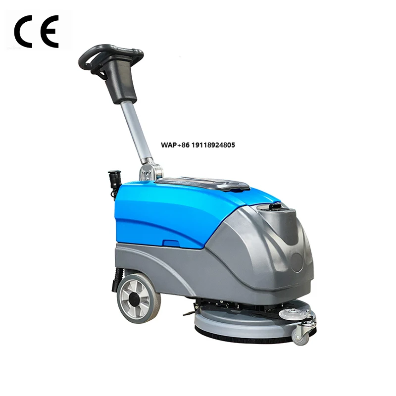 SJ25 Hand Push Commercial Cleaning Machine Folding Industrial Mini Electric Floor Scrubber Dryer