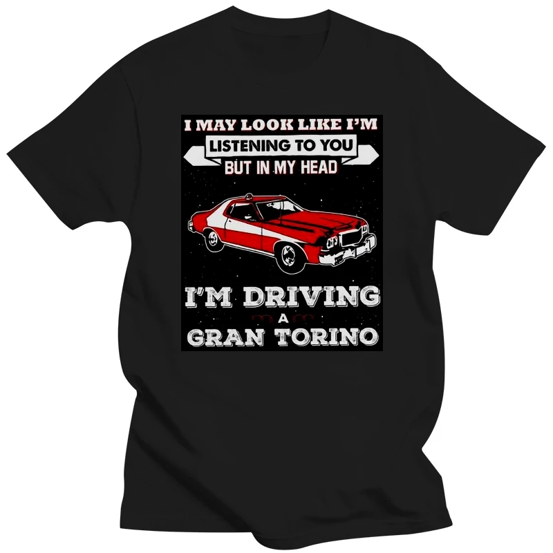 Printed camiseta I May Look Like Gran Torino Starsky And Hutch Men's T-Shirt 100% cotton women tee shirt