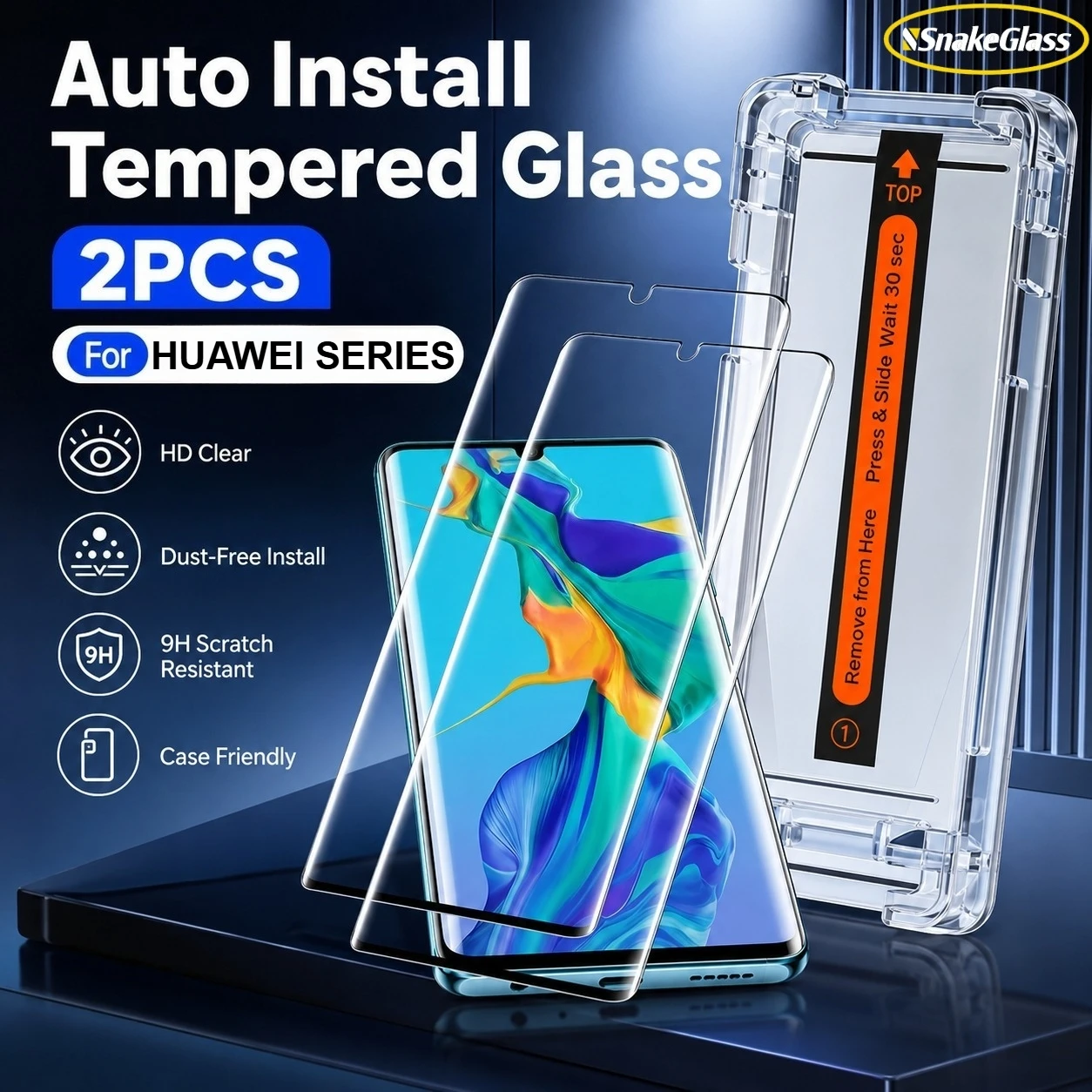 

For Huawei Pura 80Pro+ 70 Ultra P60 P50 P30 Pro P40 Lite HD Screen Cover Dust-proof Design Anti-fingerprint and Free of Bubbles