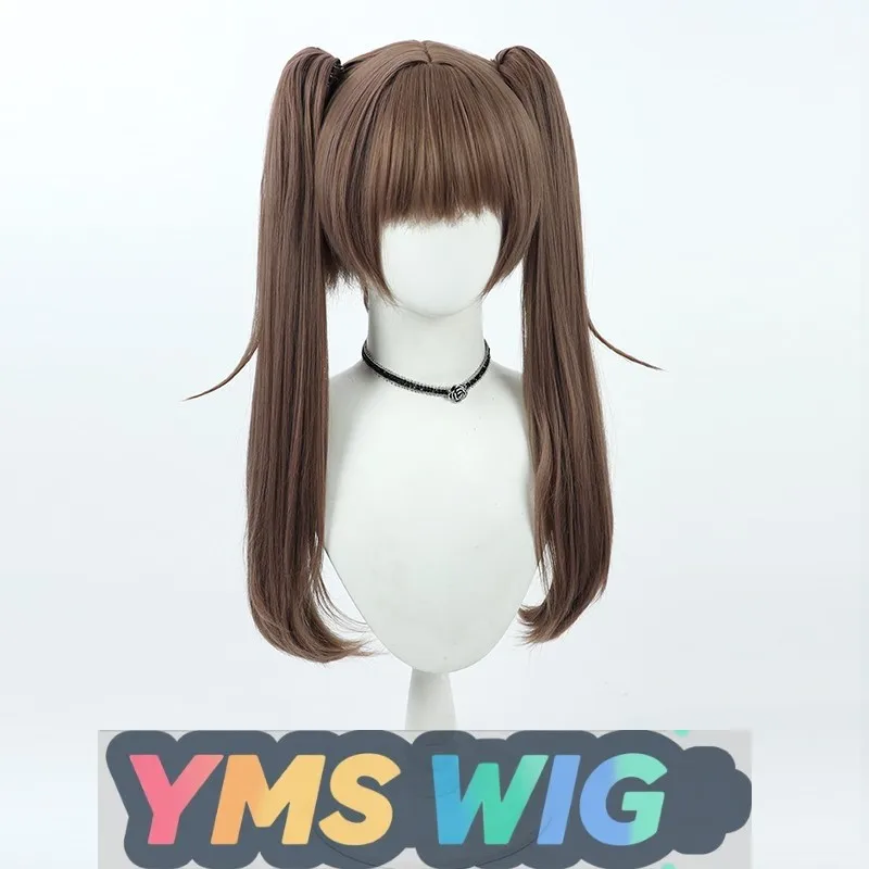 【MES WIG】 Déesse du Victoire: Nikki Cat Ear Girl Nilo Cosplay Perruque Deux Pièces Tigre Bouche Clip Queue de Cheval