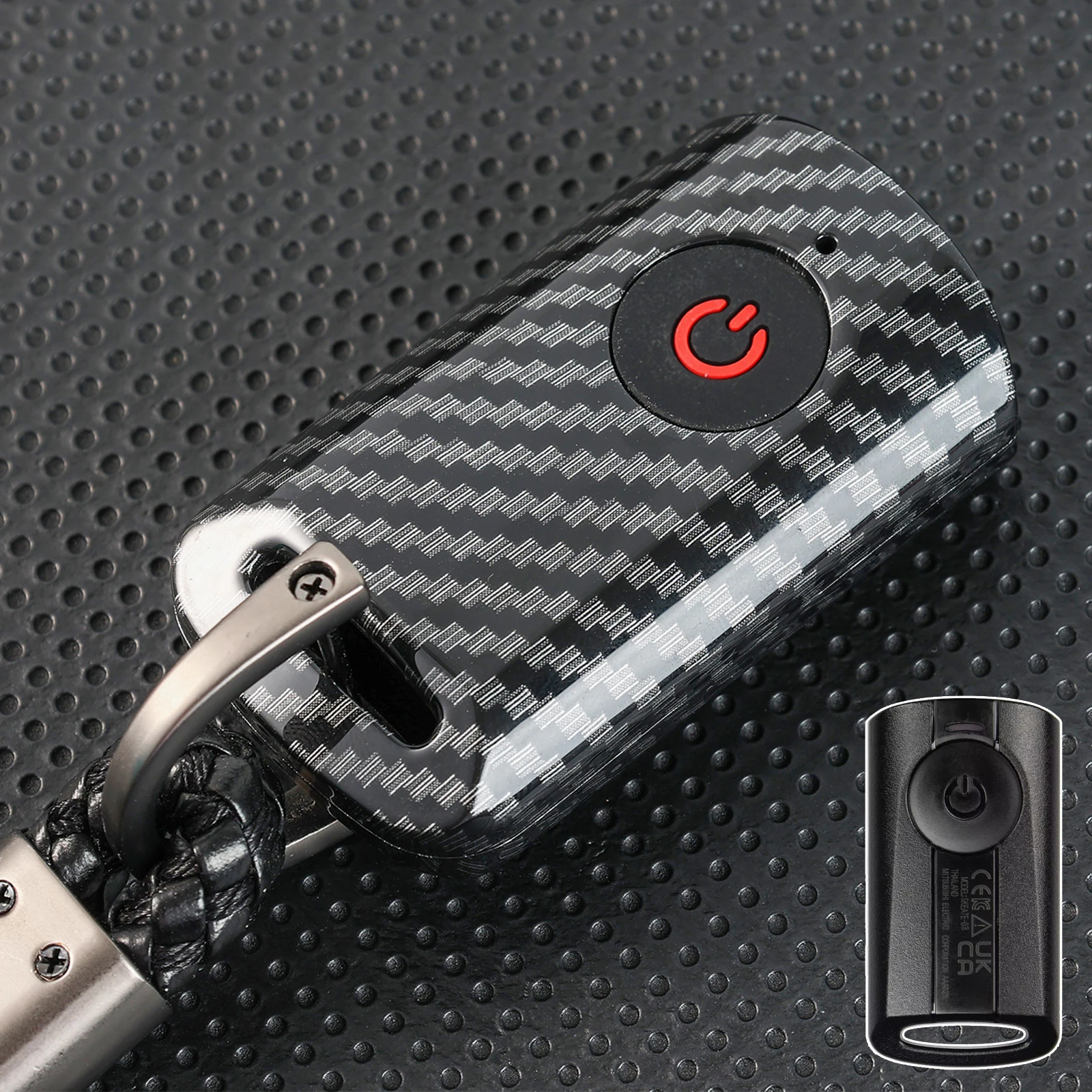 Carbon Fiber Key Cover Case Shell For Yamaha Aerox Xmax Tmax Jauns NVX NMAX Qbix Sniper Motorcycle Scooter Smart Key 2022 2024