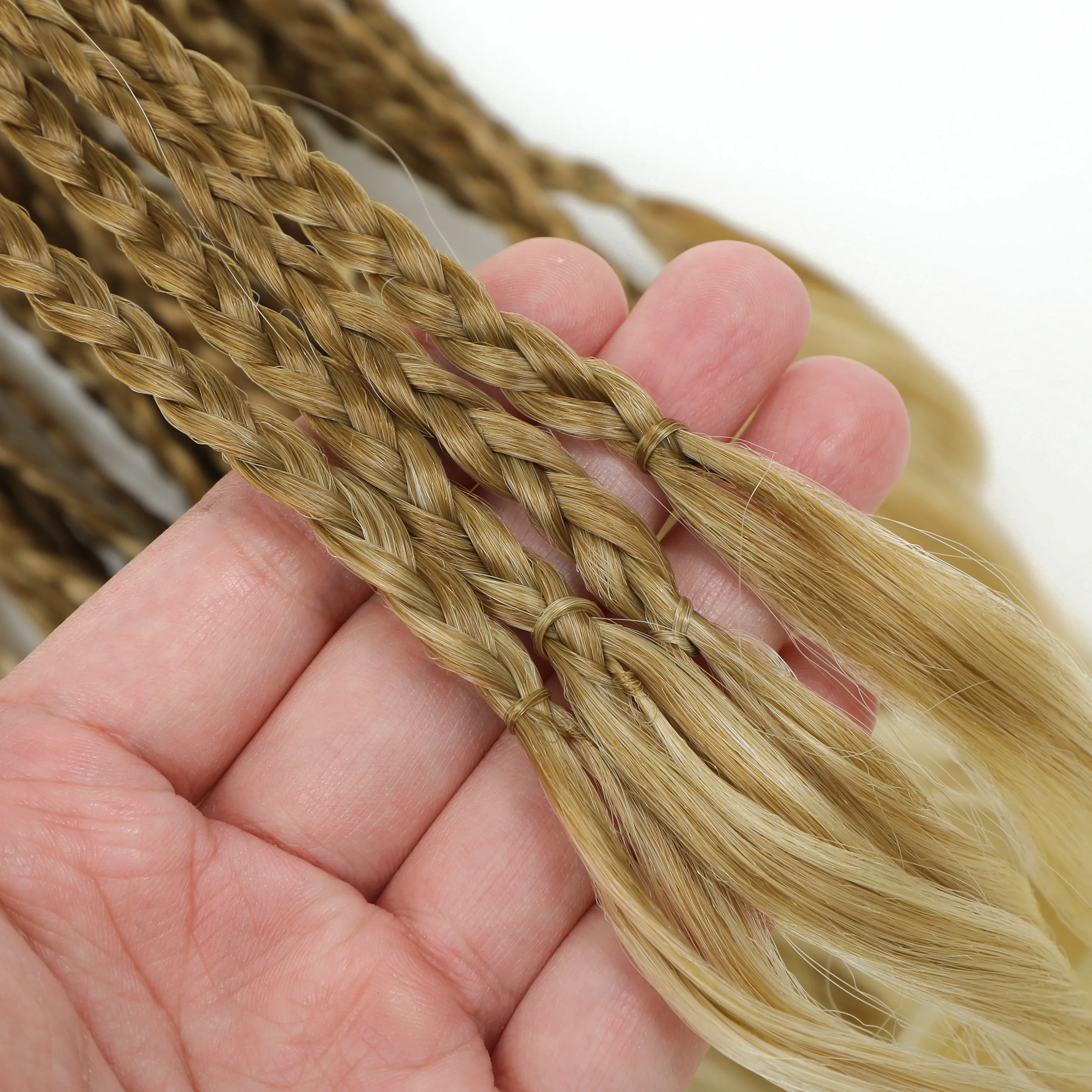 18 Zoll Französische Locken Box Braids Häkelhaar Synthetische Flechthaarverlängerungen mit gelockten Enden Boho-Schutzstil Vorgefertigt Schwarz für Frauen – Detail 6