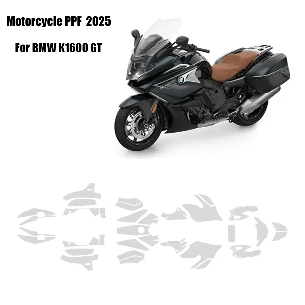 For BMW K1600 GT 2025 Motorcycle TPU Transparent Paint Protection Film K1600GT Fuel Tank Protective Film Anti-scratch Kit PPF