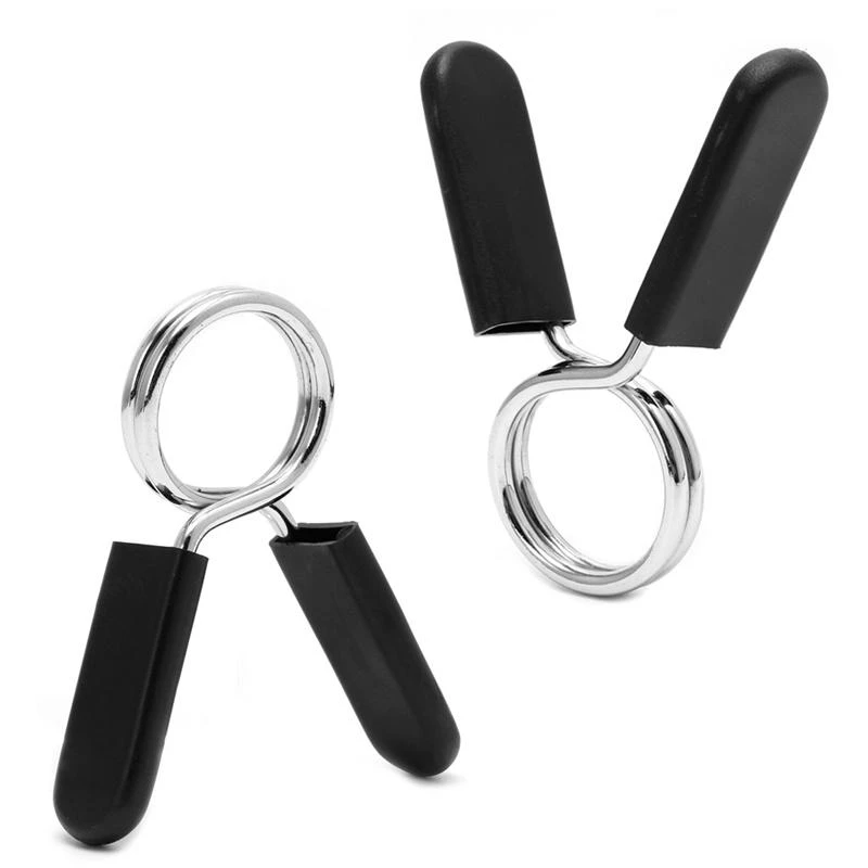 Q39E Weights Bar Plate Lock Collars Clips Anti-Slip for Gym Wrokout Fitness Training
