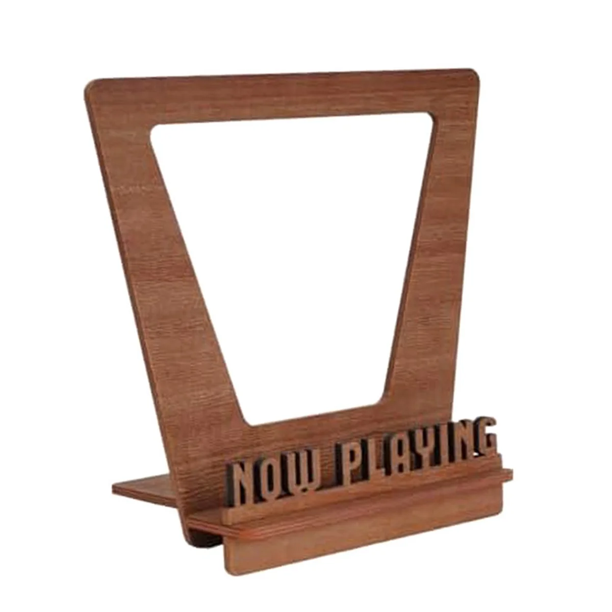 Now Playing Vinyl Record Stand Retro Holder for Vinyl Record Wood Record Stand Vinyl Gift Ideas Turntable Accessories