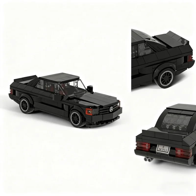 399 Stück MOC Mercedes Benz 6 0 Widebody City Champions Super Car Modell Weihnachtsgeschenke Bausteine Architektur Spielzeug