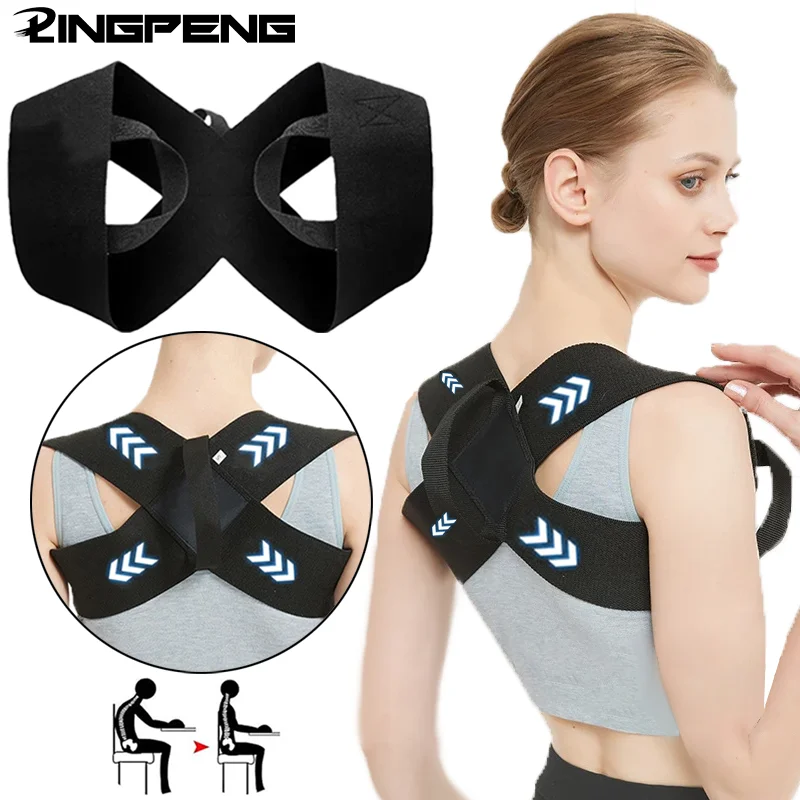 1Pcs Adjustable Posture Corrector for Men Women - Upper Back Spine, Neck, Shoulder & Clavicle Orthopedic Brace - for Bad Posture