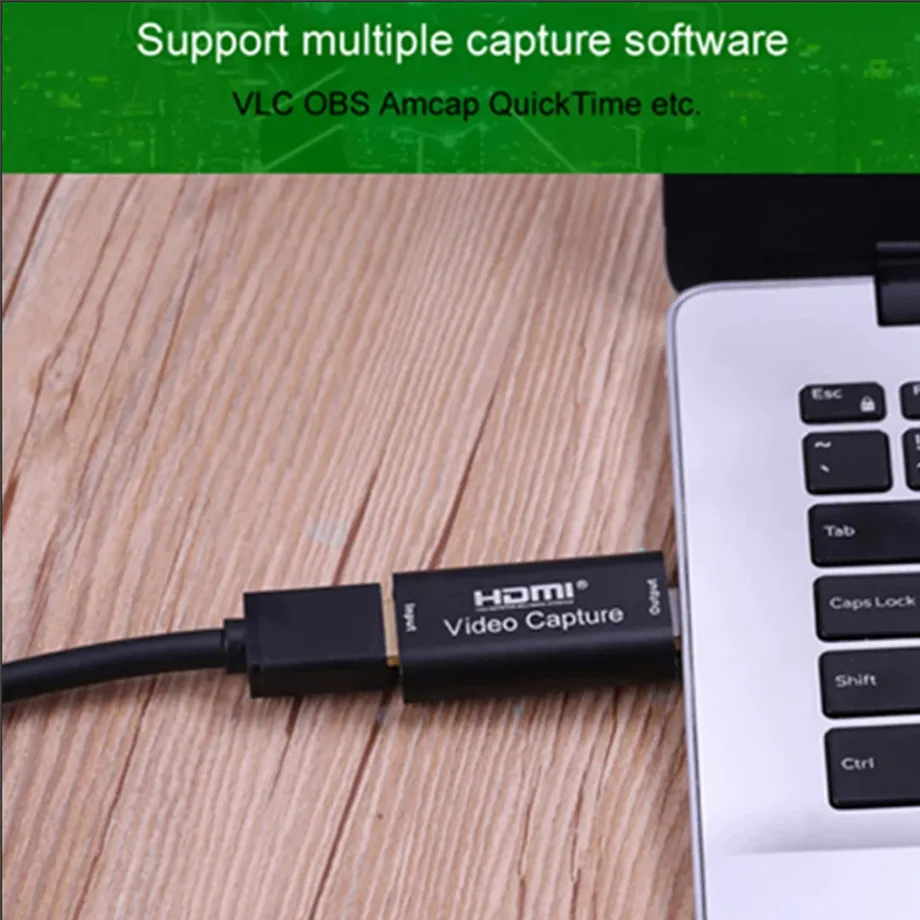 Carte de capture vidéo USB 2.0 compatible HDMI 4K, boîtier de diffusion en direct statique pour PS4, XBOX, téléphone, jeu, DVD, caméra HD