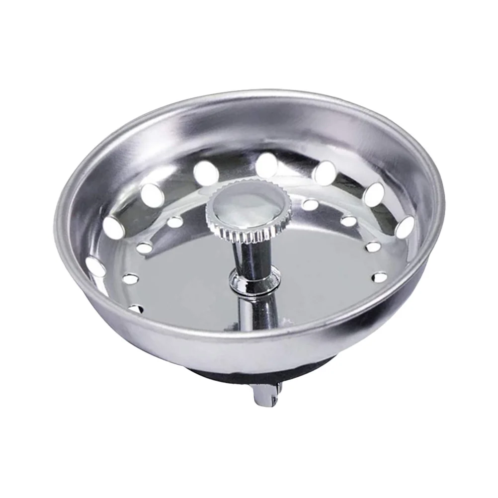 الفولاذ المقاوم للصدأ بالوعة استنزاف المكونات المطبخ النفايات سدّادة سهلة التركيب نظيفة مرتبة بالوعة غطاء للصرف حوض قابس التصريف
