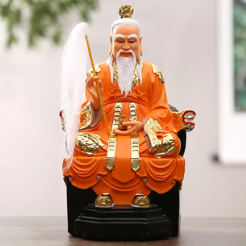 

GOOD LUCK Taoist Buddhism HOME Shrine efficacious protection Southeast Asia Gold plating TAI SHANG LAO JUN Lord Lao God statue