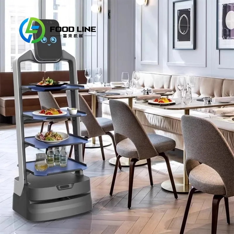 Customized AI Delivery Robot Commercial Waiter Server for Restaurant Cafe Autonomous Food Service Catering Machine