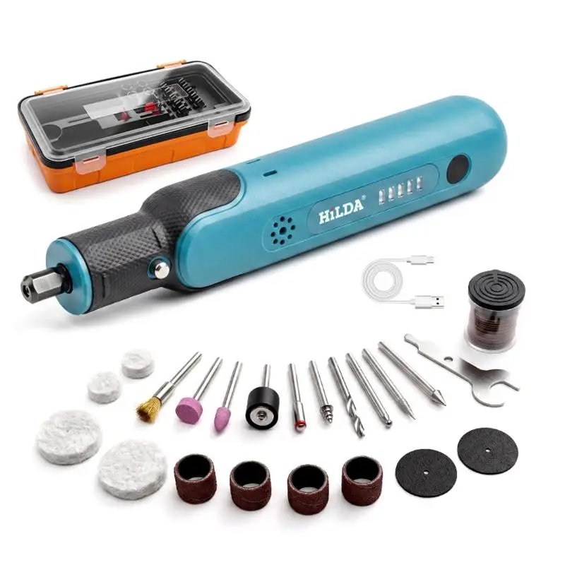 5 Speed Mini Wireless Rechargeable Engraver Pen Cordless Rotary Tool Woodworking Engraving Pen For Jewelry Metal Glass D2RD