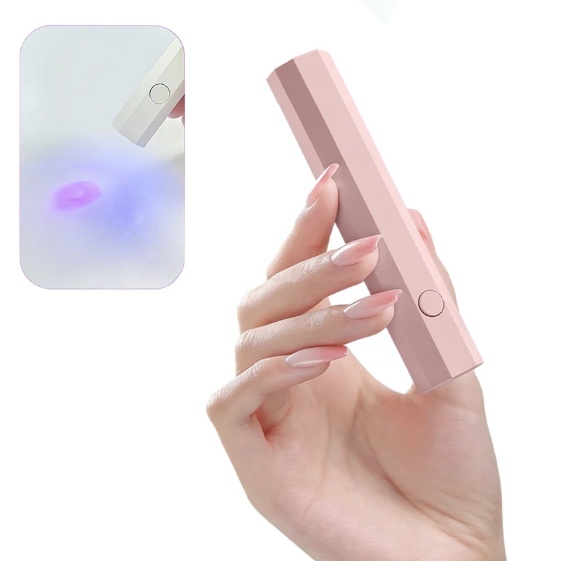 Lâmpada Secadora de Unhas Portátil UV/LED, Ferramenta de Arte para Unhas com Carregamento USB, Secagem Rápida para Todos os Tipos de Esmalte