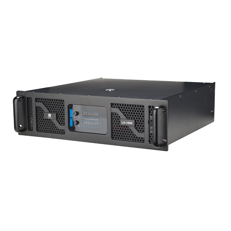 Professional LA-1600 1600W-20000W Class Power Amplifier 8 Ohm Impedance 20Hz-20kHz Frequency Response 2 Channels Aluminium