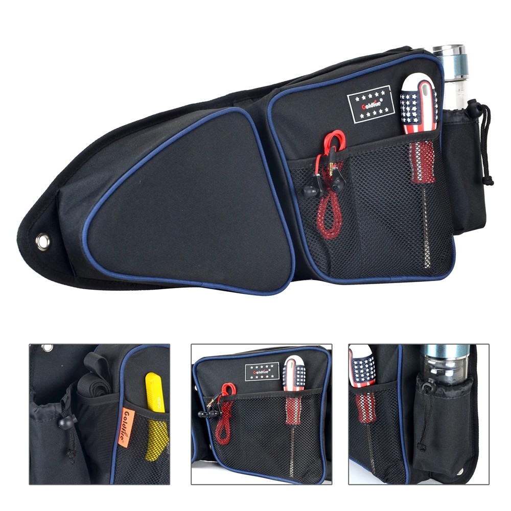 Bolsas de almacenamiento laterales para puerta delantera todoterreno con rodillera, accesorios RZR, para Polaris XP 1000, incluidas todas las ediciones especiales 2014-2022