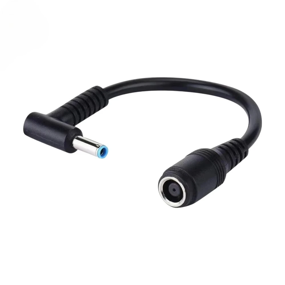 1pc 7.4mm To 4.5mm DC Power Charger Converter Great Replacement DC Adapter Connector Cable For HP Dell Blue Tips
