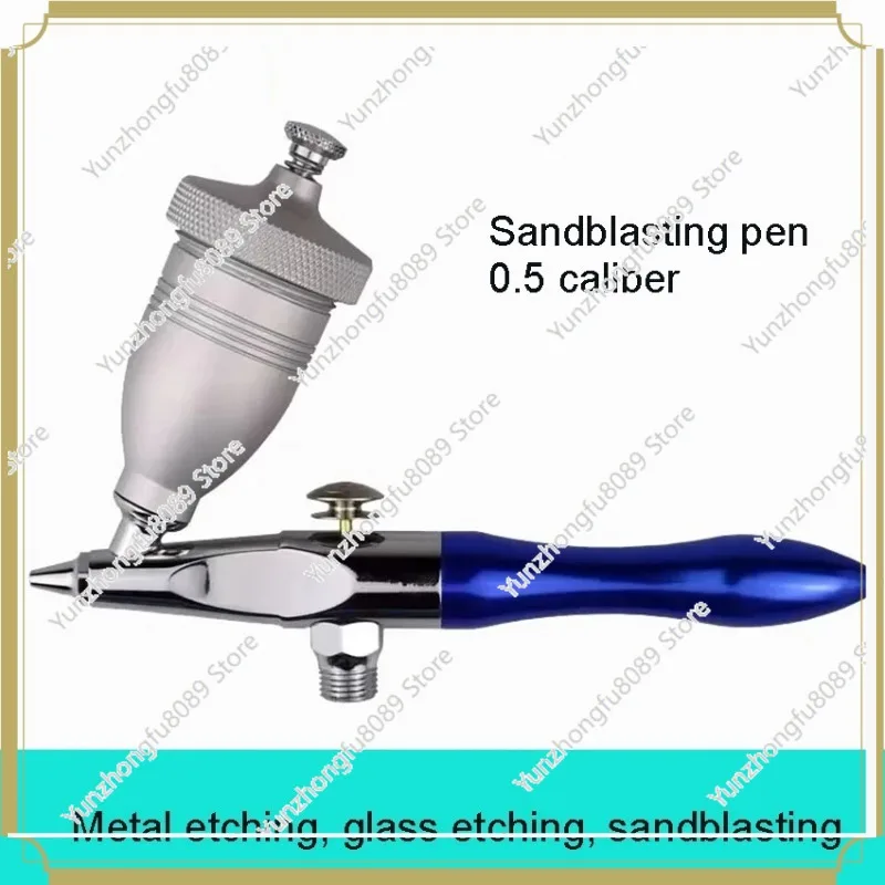 Pneumatic Sandblasting Pen 0.5mm Nozzle Sand Blaster Airbrush Air Sand Blasting Gun Kit Sand  Cleaning Sandblasting Gun