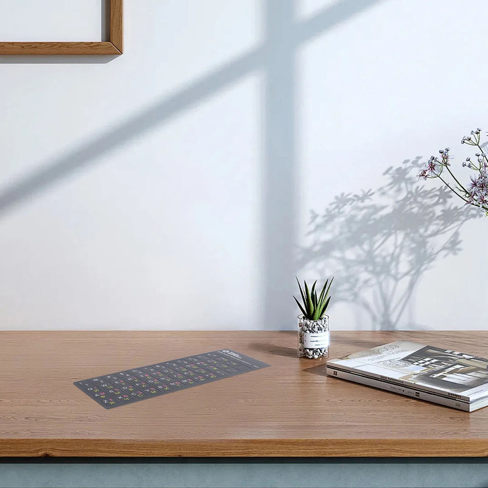 

Multilanguage Keyboard Stickers High Definition Printed Replacement Labels Laptop Pc Russian Hebrew English Ultrathin Film