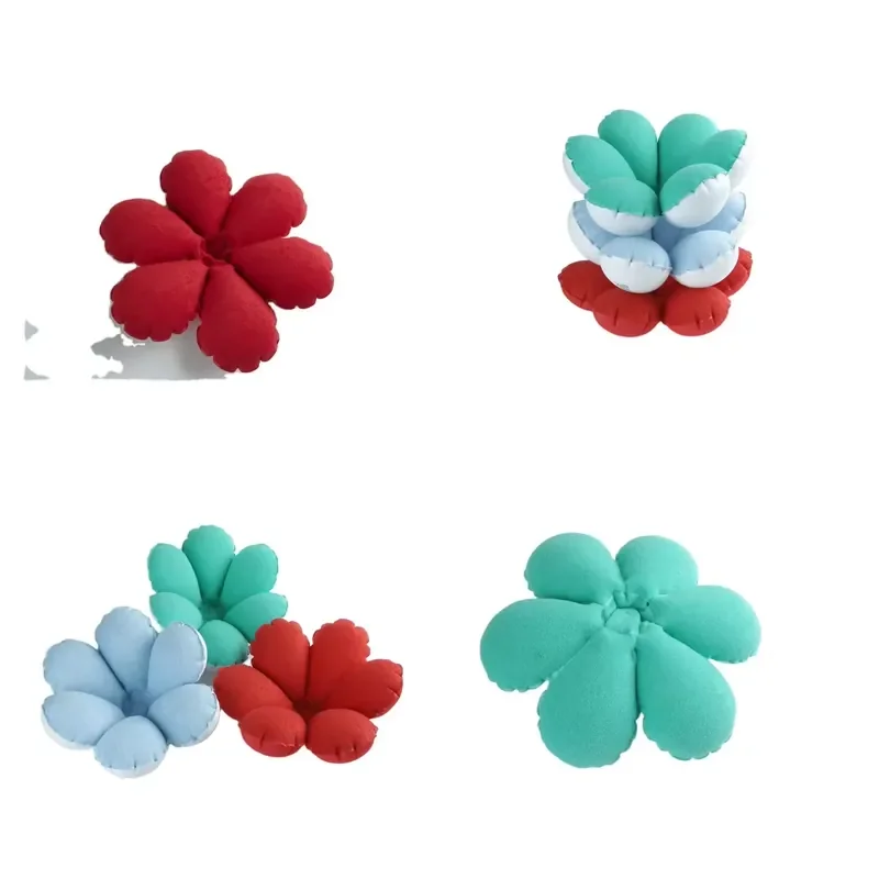 for Flower-shaped soft inflatable bath pillow