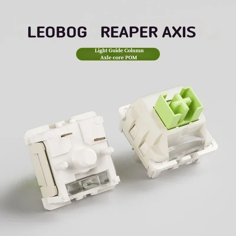 LEOBOG Reaper Linear Switch 5 Pins Custom Mechanical Keyboard 45gf RGB HIFI POM Stem Factory Lubed Compatible For MX Keycaps