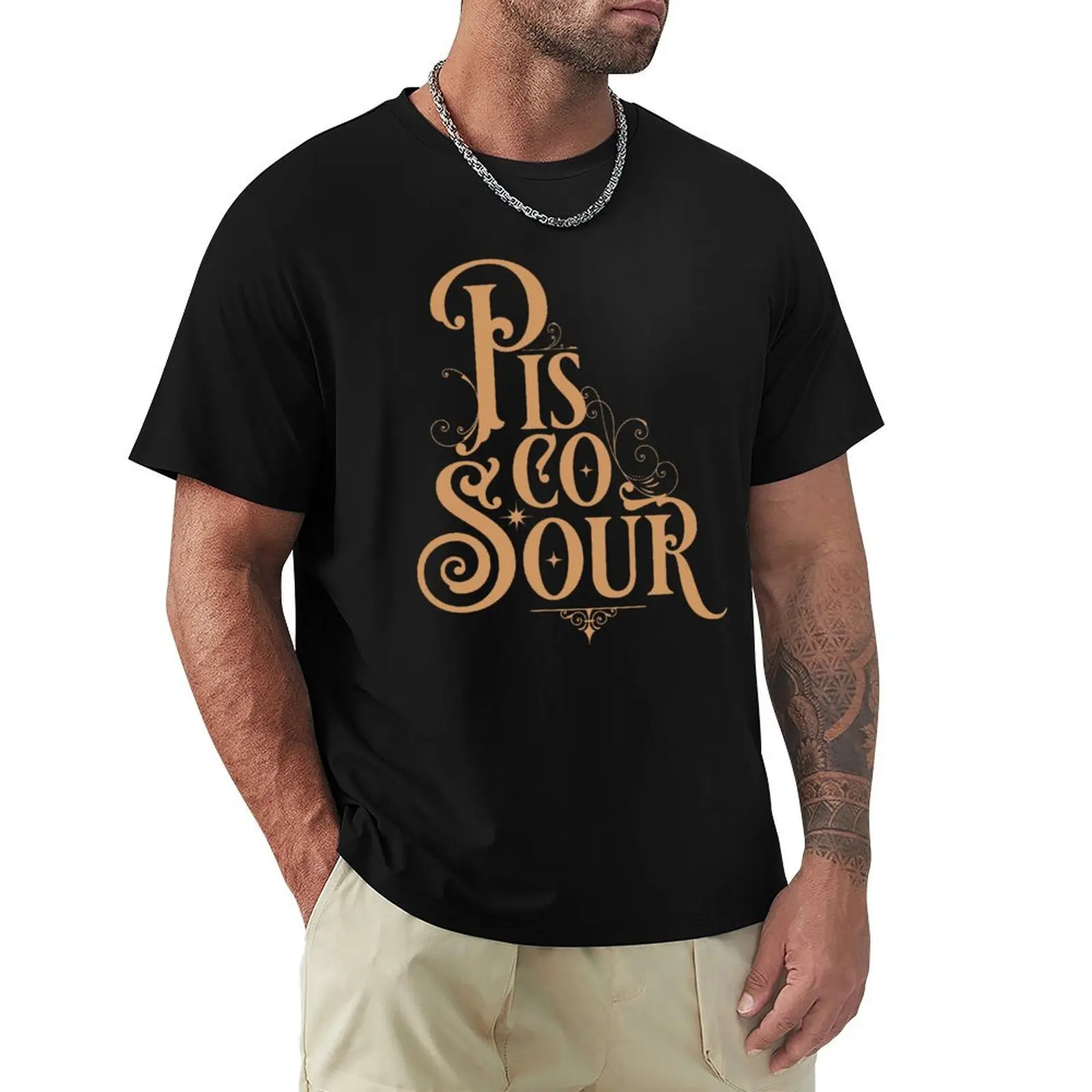 Camiseta Pisco Sour, Camiseta Deportiva de Verano de Secado Rápido