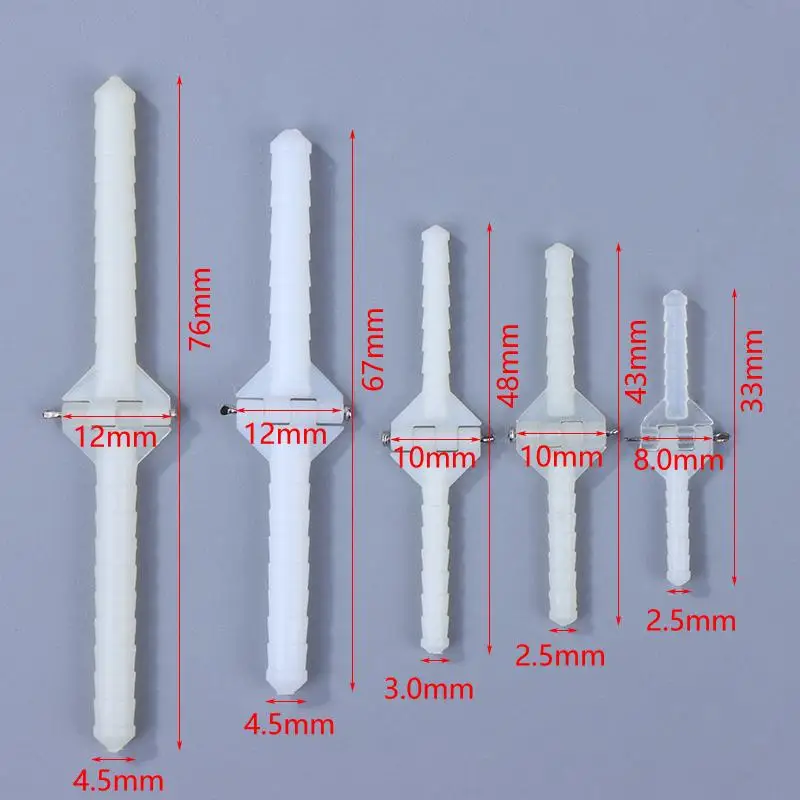 5 pezzi cerniera ad ago/cerniera a foglia sciolta/cerniera a perno/connettore ala coda alettone KT schiuma Balsa RC aereo universale