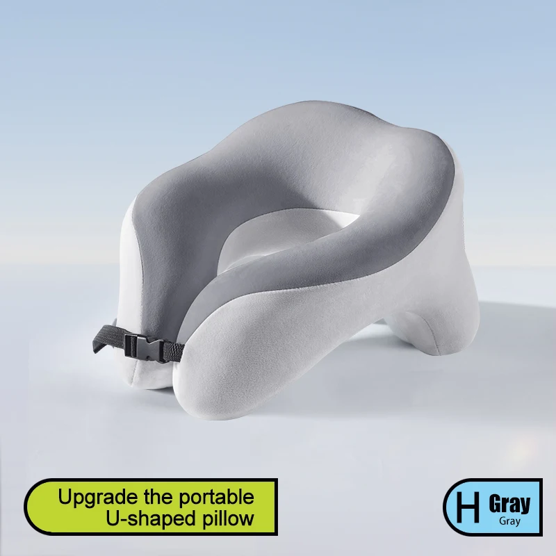 Travel Neck Pillow Slow Rebound Memory Foam U-shaped Pillow Comfortable Soft Car and Airplane Neck Pillow Office Nap image 3